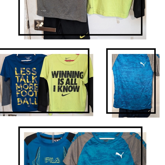 Puma Blue and Gray Kids Tee Set - Picture 3 of 16